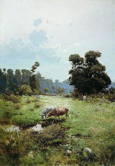 Serhii Vasylkivsky Cossack meadow Germany oil painting art